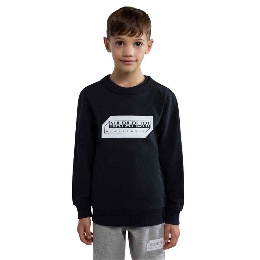 Napapijri Childrens/Kids Kitik Print Logo Sweatshirt / Black